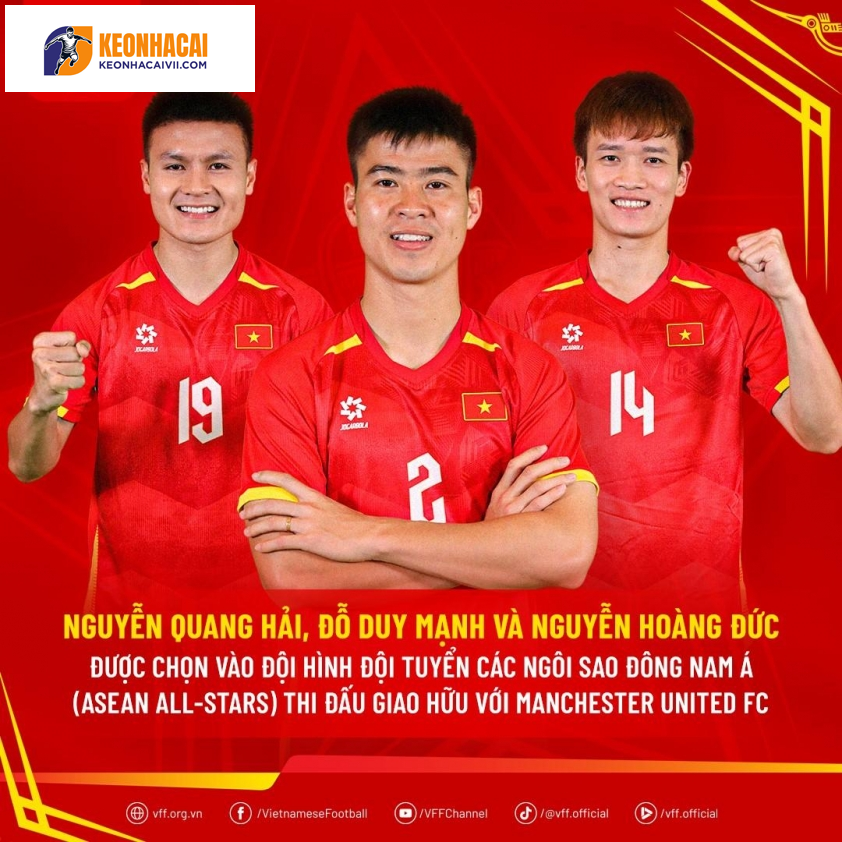 Hoàng Đức là 1 trong 3 tuyển thủ Việt Nam được gọi lên ASEAN All Star